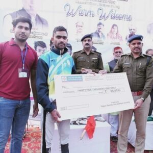 cheque giving ceremony